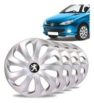 Jogo 4 Calota Esportiva Aro 14 Prata Peugeot 206 207 208 307 Prateado Jogo 4 Calota Esportiva Aro 14 Prata Peugeot 206 207 208 307 Prateado