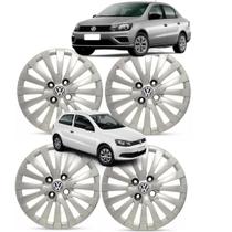 Jogo 4 Calota Gol Voyage 2000 ate 2015 Aro 14 polegadas Cubo Baixo Emblema VW Jogo 4 Calota Gol Voyage 2000 ate 2015 Aro 14 polegadas Cubo Baixo Emblema VW