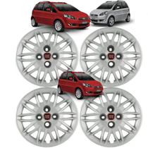 Jogo 4 Calota Idea Attractive 2011 Aro 15 Polegadas Grid com Emblema