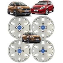 Jogo 4 Calota Ka 2000 ate 2014 Aro 14 Polegadas Parafuso Cubo Baixo Grid com Emblema