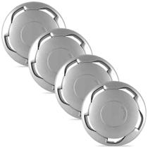 Jogo 4 Calota Modelo Orig Univer Volkswagen Prata Aro 13