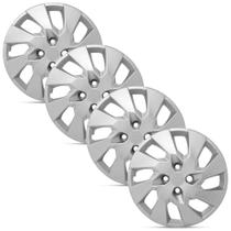 Jogo 4 Calota Modelo Original Chevrolet Corsa Classic Prata Aro 13 Grid