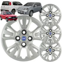 Jogo 4 Calota Modelo Uno Way 2010 Aro 14 Polegadas Cubo Baixo com Emblema Fiat Jogo 4 Calota Modelo Uno Way 2010 Aro 14 Polegadas Cubo Baixo com Emblema Fiat