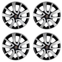 Jogo 4 Calota Sport 15 Preto Prata Fluence Megane Scenic A Jogo 4 Calota Sport 15 Preto Prata Fluence Megane Scenic A
