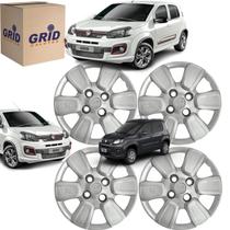 Jogo 4 Calota Uno Way 2012 ate 2019 Aro 13 Polegadas Grid Parafuso Cubo Baixo Jogo 4 Calota Uno Way 2012 ate 2019 Aro 13 Polegadas Grid Parafuso Cubo Baixo