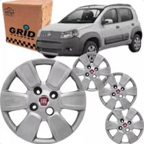Jogo 4 Calota Uno Way 2012 ate 2019 Aro 14 Polegadas Grid Cubo Baixo Emblema Fiat Jogo 4 Calota Uno Way 2012 ate 2019 Aro 14 Polegadas Grid Cubo Baixo Emblema Fiat