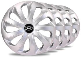 Jogo 4 Calota Velox Aro 14 Prata Hyundai Hb20 Hatch Sedan Jogo 4 Calota Velox Aro 14 Prata Hyundai Hb20 Hatch Sedan