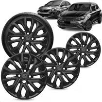 Jogo 4 Calotas Argo Cronos Modelo 2022 Cubo Padrão Preto Brilho Aro 15 Jogo 4 Calotas Argo Cronos Modelo 2022 Cubo Padrão Preto Brilho Aro 15