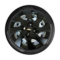 Jogo 4 calotas aro 13 para Celta Corsa Classic Wind Preto Fosco