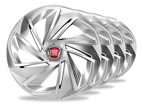 Jogo 4 Calotas Aro 14 Fiat Palio Fire Kit Carlota Uno Siena Prateado Jogo 4 Calotas Aro 14 Fiat Palio Fire Kit Carlota Uno Siena Prateado