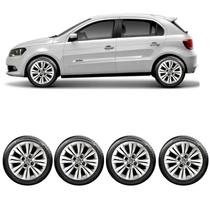 Jogo 4 calotas aro 15 Volkswagen Gol Voyage Saveiro G3 ao G8
