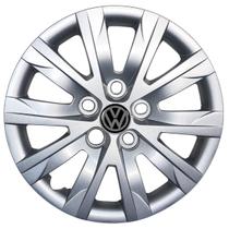 Jogo 4 Calotas Aro 15 Vw Fox Space Fox Polo Prata
