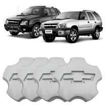 Jogo 4 Calotas Central Miolo Roda Pecas Genuinas Gm S10 blazer Kit2095