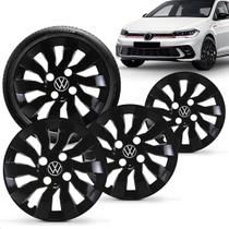 Jogo 4 Calotas Elitte 14" Street Preto Polo Track 2023 a 2025 com Emblema Resinado Jogo 4 Calotas Elitte 14" Street Preto Polo Track 2023 a 2025 com Emblema Resinado