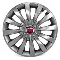 Jogo 4 Calotas Esportiva Prata Aro 13 Palio Uno Siena