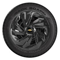 Jogo 4 Calotas Esportivas Aro 13 Nitro Black Chevrolet GM