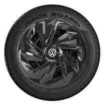 Jogo 4 Calotas Esportivas Aro 13 Nitro Black Volkswagen