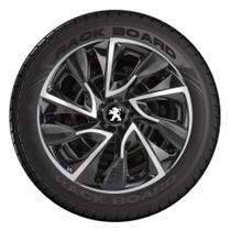 Jogo 4 Calotas Esportivas Aro 14 DS4 Black Silver Peugeot