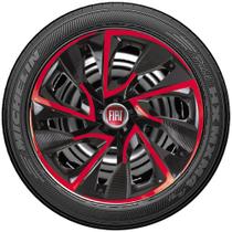 Jogo 4 Calotas Esportivas Ds4 Aro 13 Fiat Argo Fiorino Strada Idea Tipo Stilo