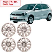 Jogo 4 Calotas Fox Polo 2011 a 2018 Aro 14 Cubo Padrão