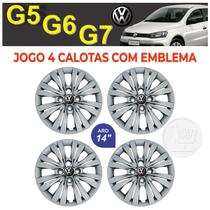 Jogo 4 Calotas para roda de ferro Aro 14" VW G5 G6 G7