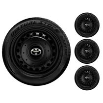 Jogo 4 Calotinhas Amarok 4 Furos Aro 13 14 15 Garra Alta Toyota