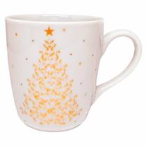 Jogo 4 Caneca 225ml Porcelana Schmidt Pinheiro Natal
