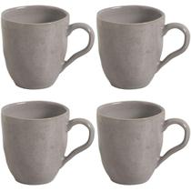 Jogo 4 Canecas 273ml Cerâmica Bruma Porto Brasil Xícara de Chá Café Cappuccino Artesanal Jogo 4 Canecas 273ml Cerâmica Bruma Porto Brasil Xícara de Chá Café Cappuccino Artesanal