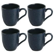Jogo 4 Canecas Xícaras 273ml Cerâmica Porto Brasil Orgânico