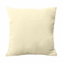 Jogo 4 Capa Almofada Decorativa Palha Piquet 45x45 Zíper