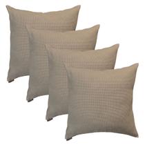 Jogo 4 Capas Almofadas Decorativas Quadrada 50x50 Ziper Invisivel Santorini Nude Jogo 4 Capas Almofadas Decorativas Quadrada 50x50 Ziper Invisivel Santorini Nude