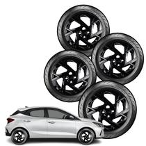 Jogo 4 carlota aro 14 preta hb20 / hb20s 2024