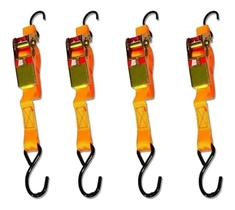 Jogo 4 Cintas Catraca Amarração Carga Jet Ski Moto 4,5metros