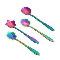 Jogo 4 Colheres Inox Flores Chá Rainbow 27735