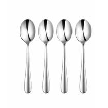 Jogo 4 Colherzinhas para Café Chá Mesa Posta Inox Cozinha