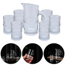 Jogo 4 Copo 25ml Com Jarra 110ml Shot Tequila Whisky Licor Saque Cachaça