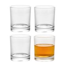 Jogo 4 Copo Baixo para Whisky Caipirinha Suco Cristal Wolff 350ml