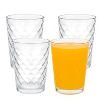 Jogo 4 Copo de Vidro 200ml Suco Refrigerante Água Waves Fratelli Jogo 4 Copo de Vidro 200ml Suco Refrigerante Água Waves Fratelli