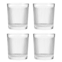 Jogo 4 Copo de Vidro Transparente Down Line 360ml Em Casa Tem Jogo 4 Copo de Vidro Transparente Down Line 360ml Em Casa Tem