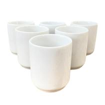 Jogo 4 copos 150ml - Kit Porcelana branca