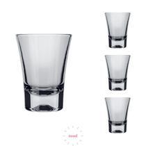 Jogo 4 Copos 60ml Ole Dose Redondo Tequila Whisky Vidro