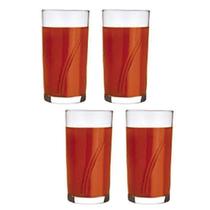 Jogo 4 Copos Brisa 300ml Vidro Suco Agua Transparente Nadir Jogo 4 Copos Brisa 300ml Vidro Suco Agua Transparente Nadir