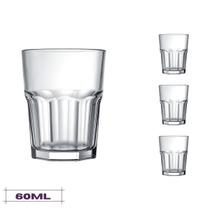 Jogo 4 Copos de Shot 60ml Bristol Dose Tequila Whisky