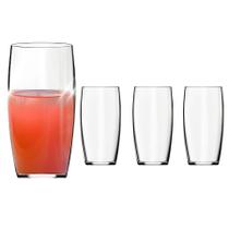 Jogo 4 Copos De Vidro Oca Long Drink Suco Agua 300ml Nadir Jogo 4 Copos De Vidro Oca Long Drink Suco Agua 300ml Nadir