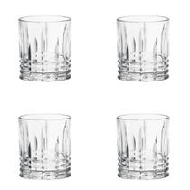 Jogo 4 copos de vidro para whisky 332ml