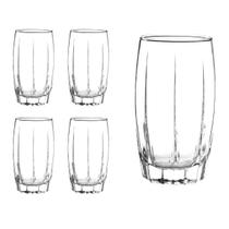 Jogo 4 Copos De Vidro transparente Lond Drink 374ML Amadeus Jogo 4 Copos De Vidro transparente Lond Drink 374ML Amadeus