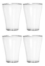 Jogo 4 Copos Liso 350ml Niquelart Bar Cozinha Drinks Suco Jogo 4 Copos Liso 350ml Niquelart Bar Cozinha Drinks Suco