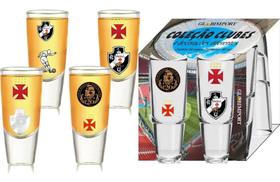 Jogo 4 Copos Shot Dose Tequila Copinhos Cachaça Vasco 60ml - Globimport