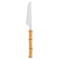 Jogo 4 facas de aco inox com cabo em bambu tulum 22cm - 71838