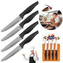 Jogo 4 Facas De Churrasco Jumbo Cross Inox 5 Pol. - Brinox Jogo 4 Facas De Churrasco Jumbo Cross Inox 5 Pol. - Brinox